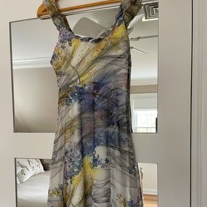 Komarov pastel print dress